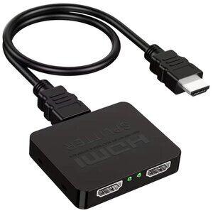 1904 HDMI 2.0b Splitter for Dual Monitors Only Duplicate/Mirror Screens Support